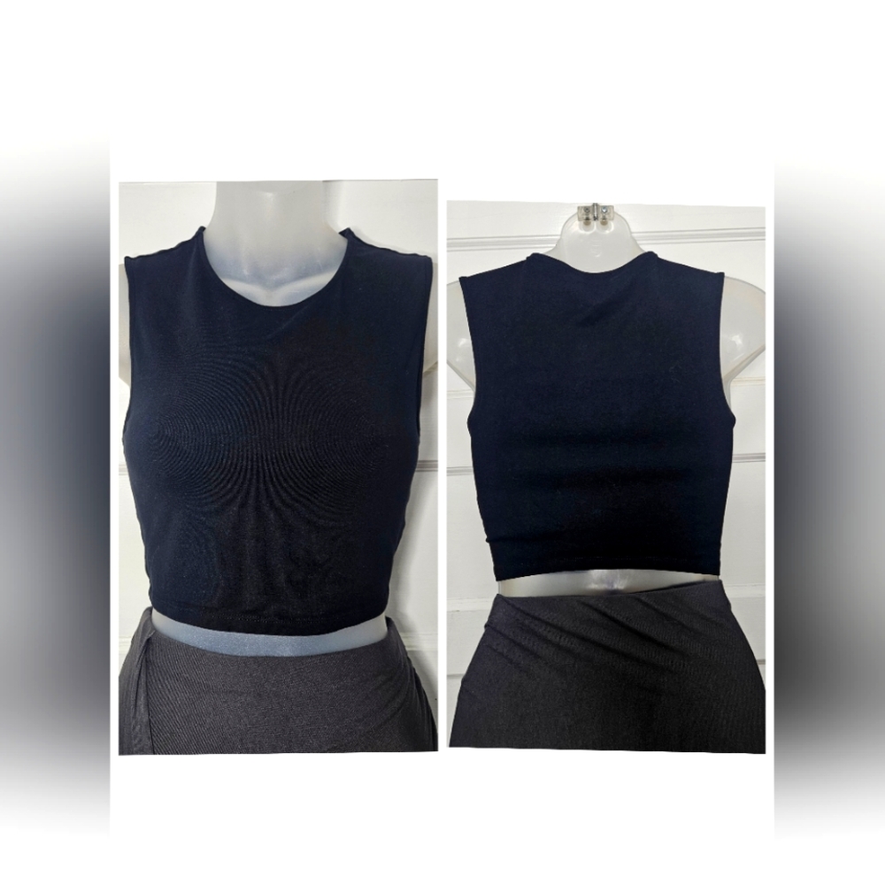 Express Black Crop Top Sz XS
